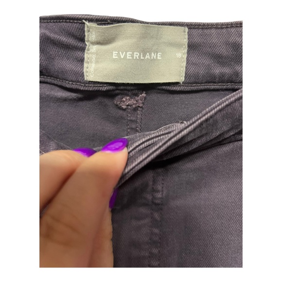 Everlane gray straight leg crop pants size 18 in good condition - Picture 2 of 12